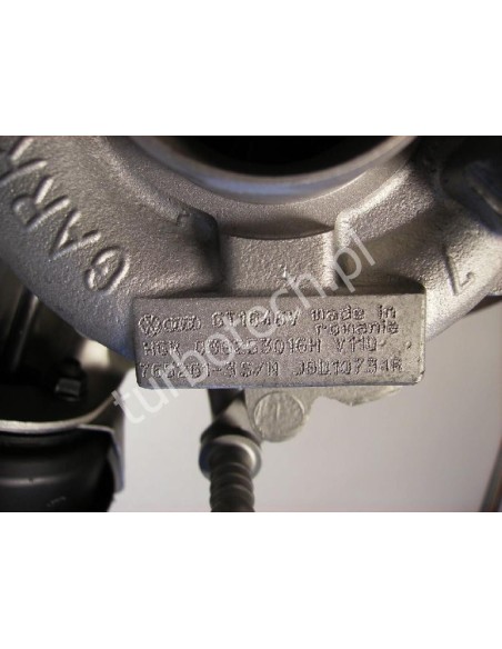 TURBOSPRĘŻARKA GARRETT  765261 03G253019L  AUDI  VOLKSWAGEN  SEAT  2.0  TDI  140KM