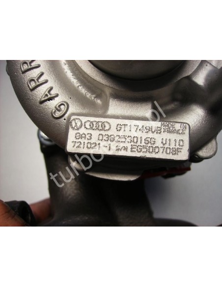TURBOSPRĘŻARKA GARRETT  721021  VW  AUDI  SEAT SKODA  1.9  TDI 150KM  ARL