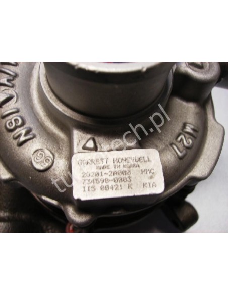 TURBOSPRĘŻARKA GARRETT 734598  KIA 28201-2A000  1.1  CRDI